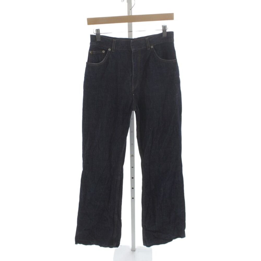 Christian Dior Mens Straight Jeans Blue Cotton High Rise Inseam 32 Size 28